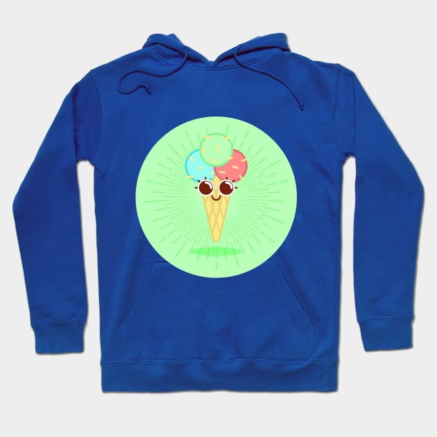 Gentle Ice Cream Hoodie by Sviali